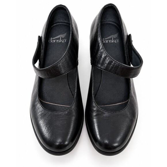 Mary Jane Shoes - DANSKO Bess Kidskin Mary Jane Pumps Womens Black Leather Shoes Sz 41/10.5
